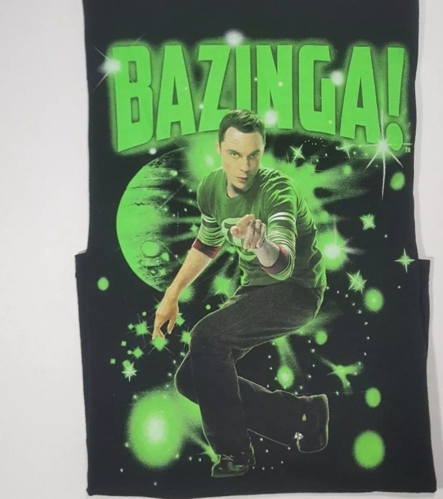 THE BIG BANG THEORY BAZINGA T-Shirt Size Large - Picture 2 of 4